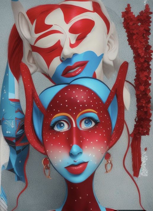 A.i interpretation of my hand painting