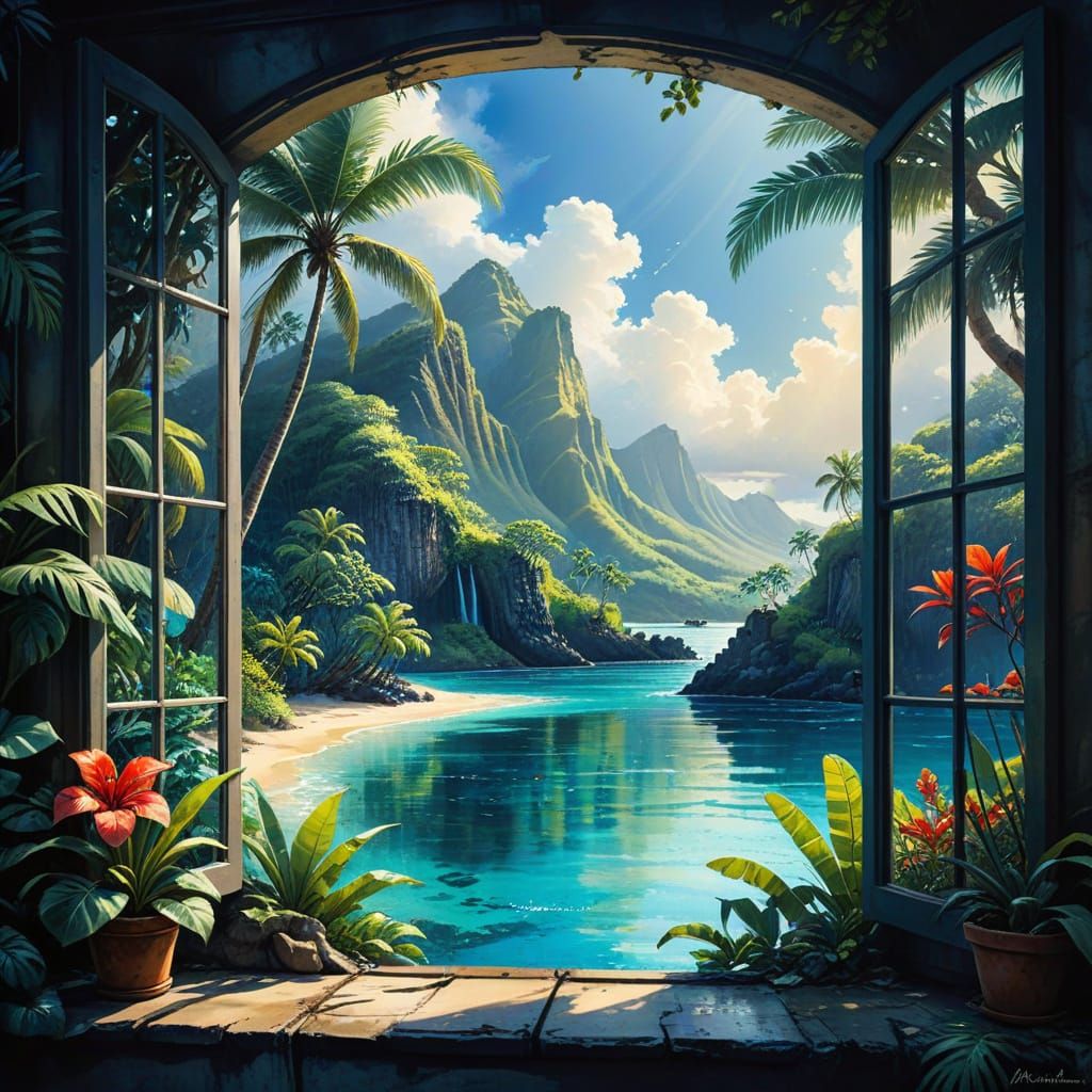 Window view  by @1cheesepuff