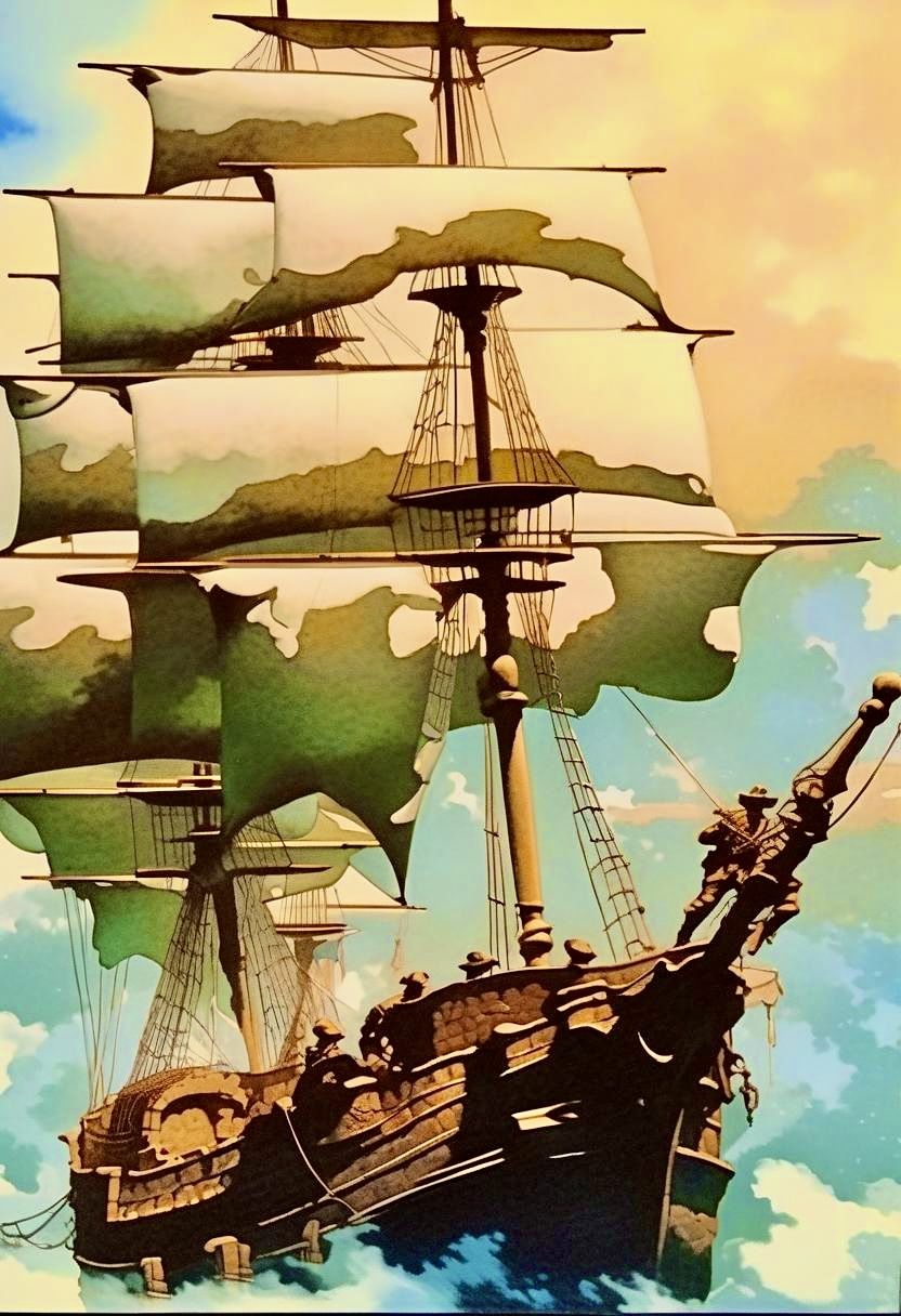 In the style of illustrator NC Wyeth