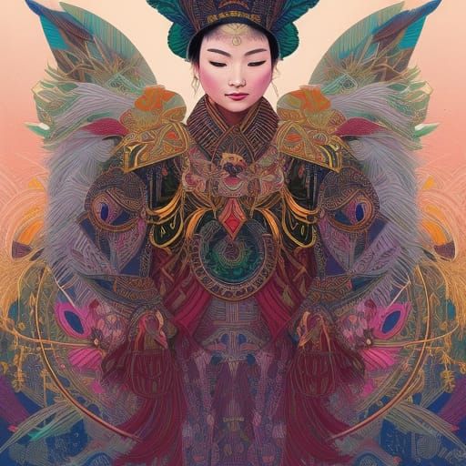 Hmong Beauity 3 - AI Generated Artwork - NightCafe Creator