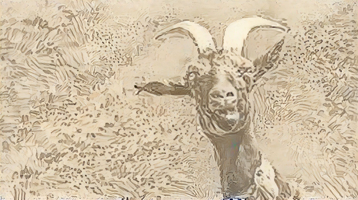 Painting of goat