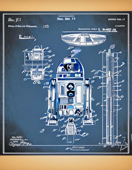 R2d2 Schematics - Ai Generated Artwork - Nightcafe Creator