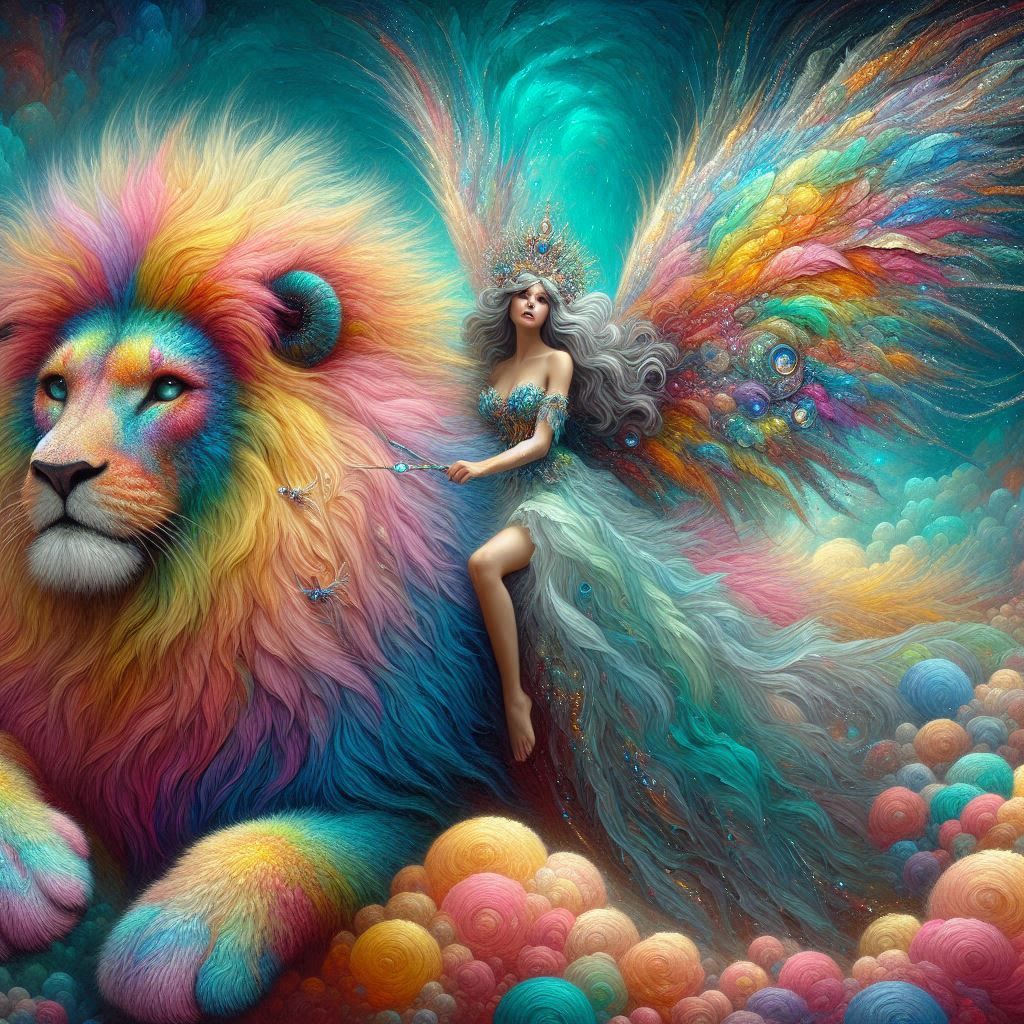 Fairy and lion