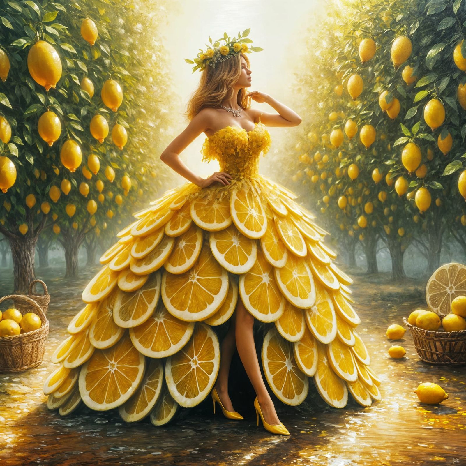 When life gives you lemons, make a lemon dress!