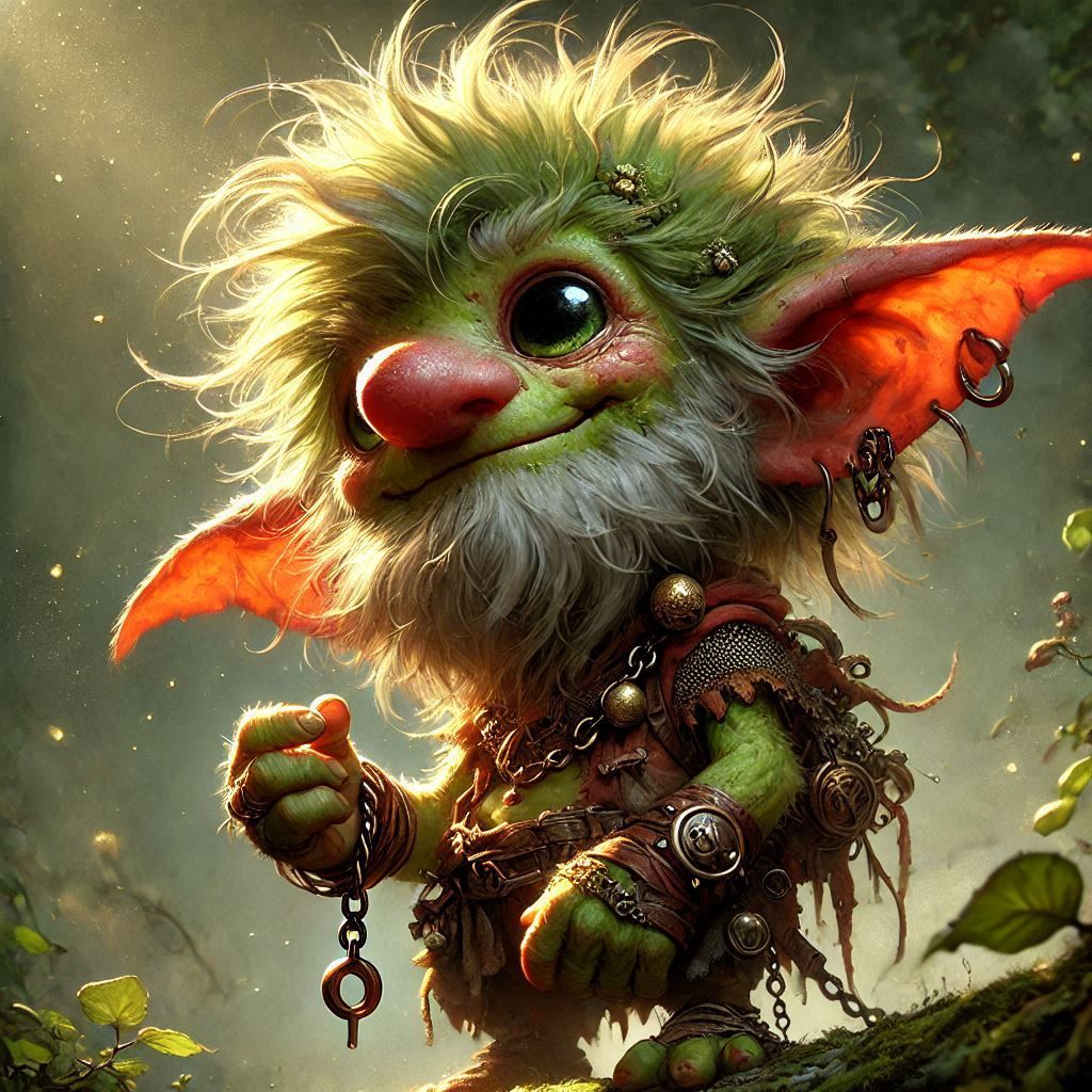 adorable fairy-tale fantasy creature portrait..