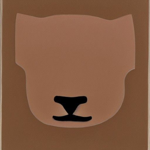 Cat face in style of Horace Pippin style