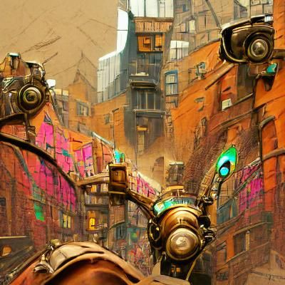 Steampunk Dystopia - AI Generated Artwork - NightCafe Creator