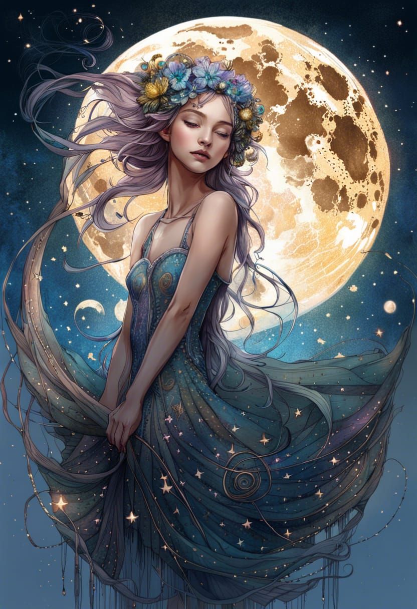 Luna, the Moon Fairy  by @Keeg