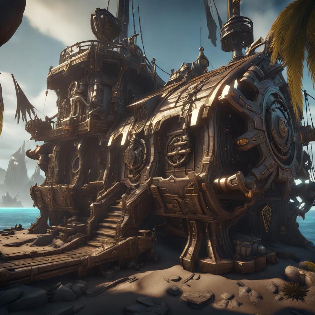 A Pirate hideout in world of warcraft - AI Generated Artwork ...