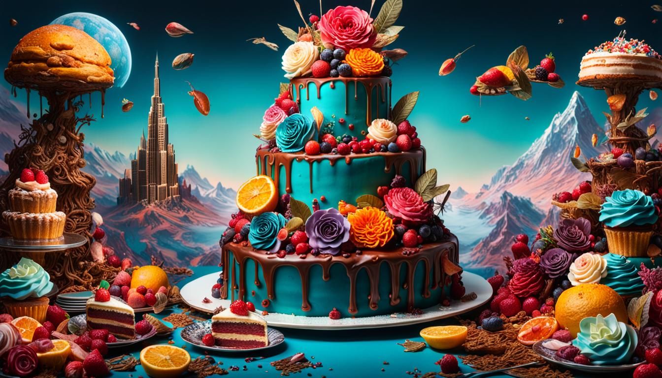 Out of this World Cake  by @Rose