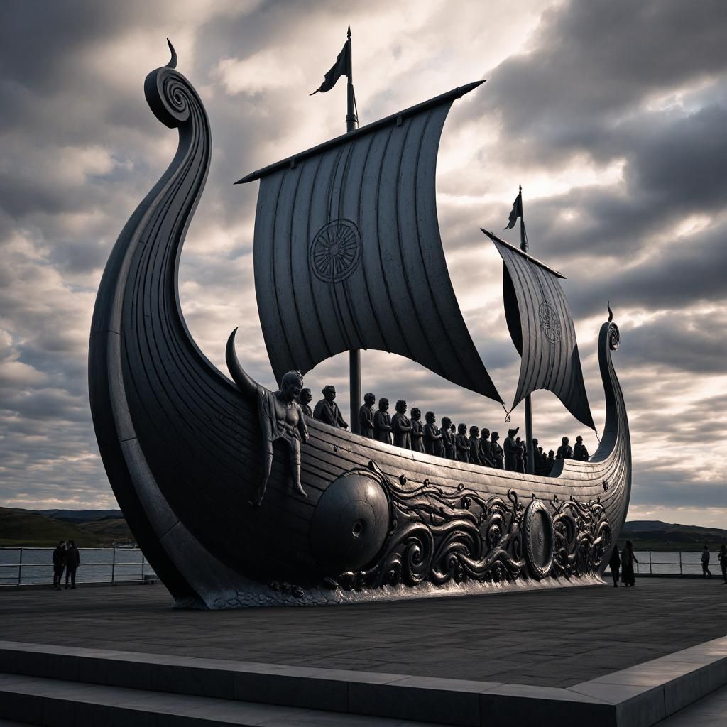 MONUMENT TO THE VIKINGS.