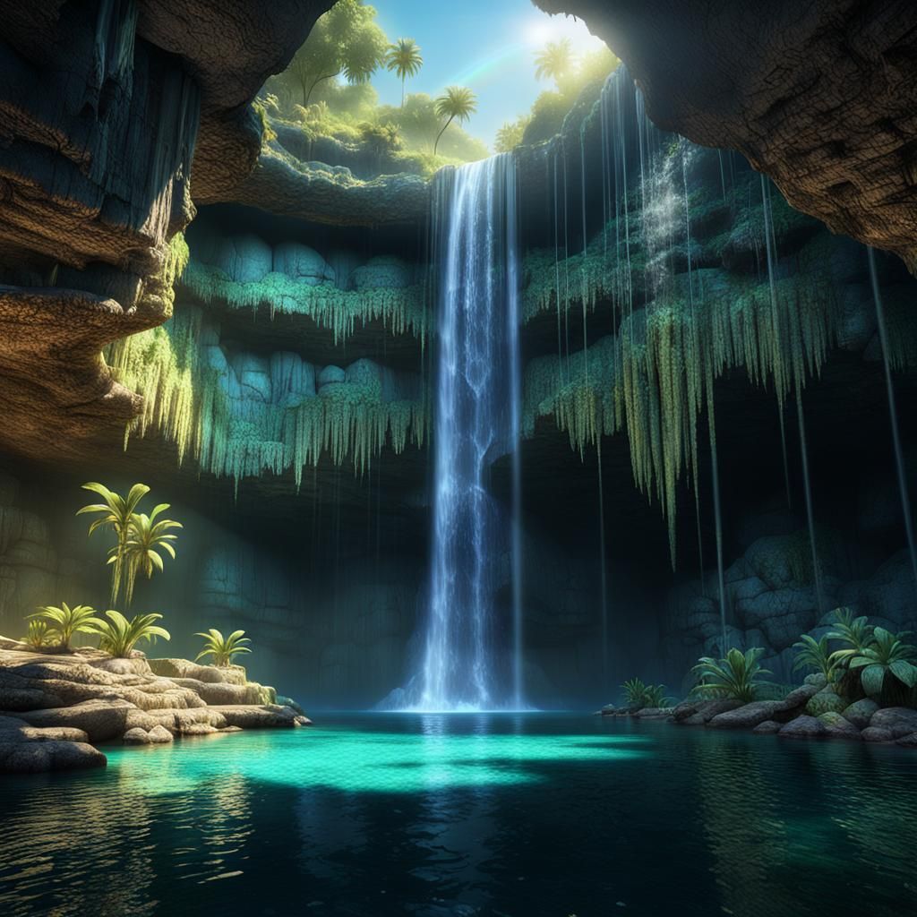 Beautiful waterfall   by @Kay