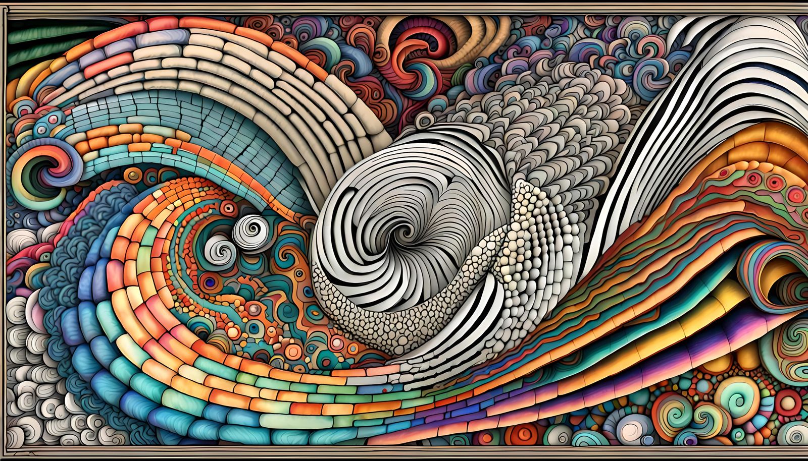 & it's here now, Fraktyle wave function, Quantum Zentangle, 396 Hz Mixolydian frequency