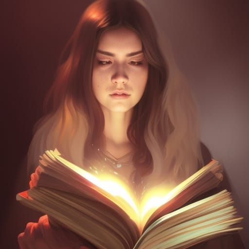 Wizard Holding Open Book
