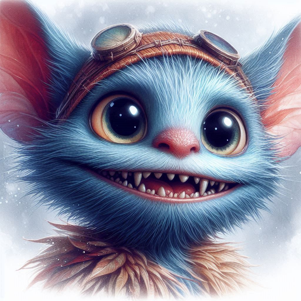 adorable fairy-tale fantasy creature portrait..