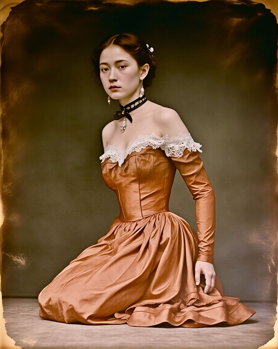 Hand painted daguerreotype