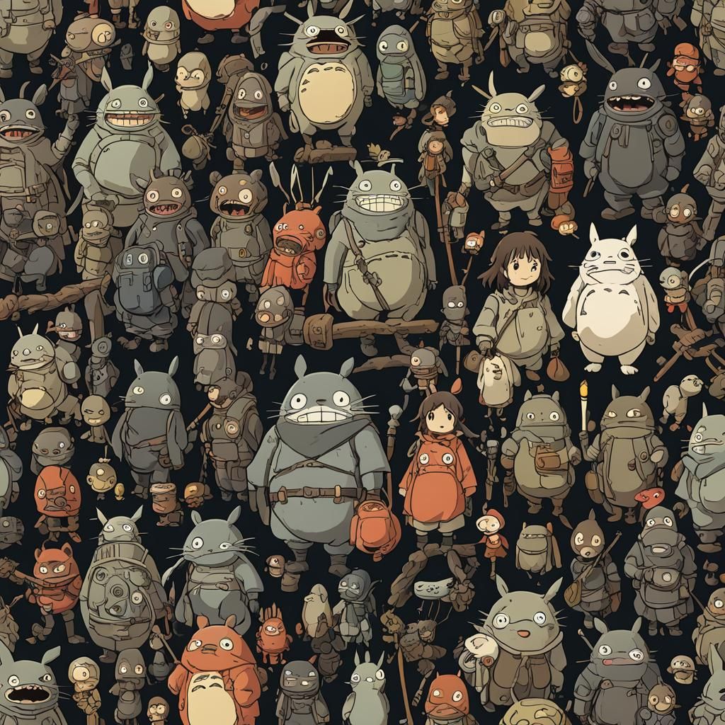 Grimdark in Studio Ghibli style