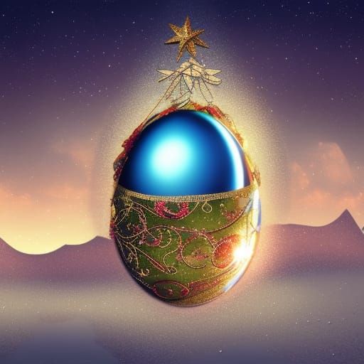 Christmas Egg AI Generated Artwork NightCafe Creator