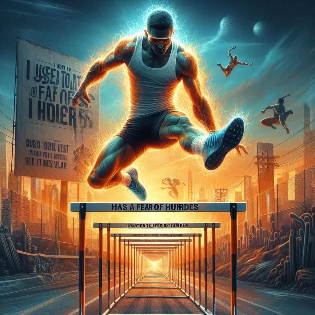 I used to have a fear of hurdles but I got over it