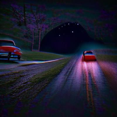 A drive in the dark