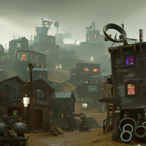 Abandoned mining town