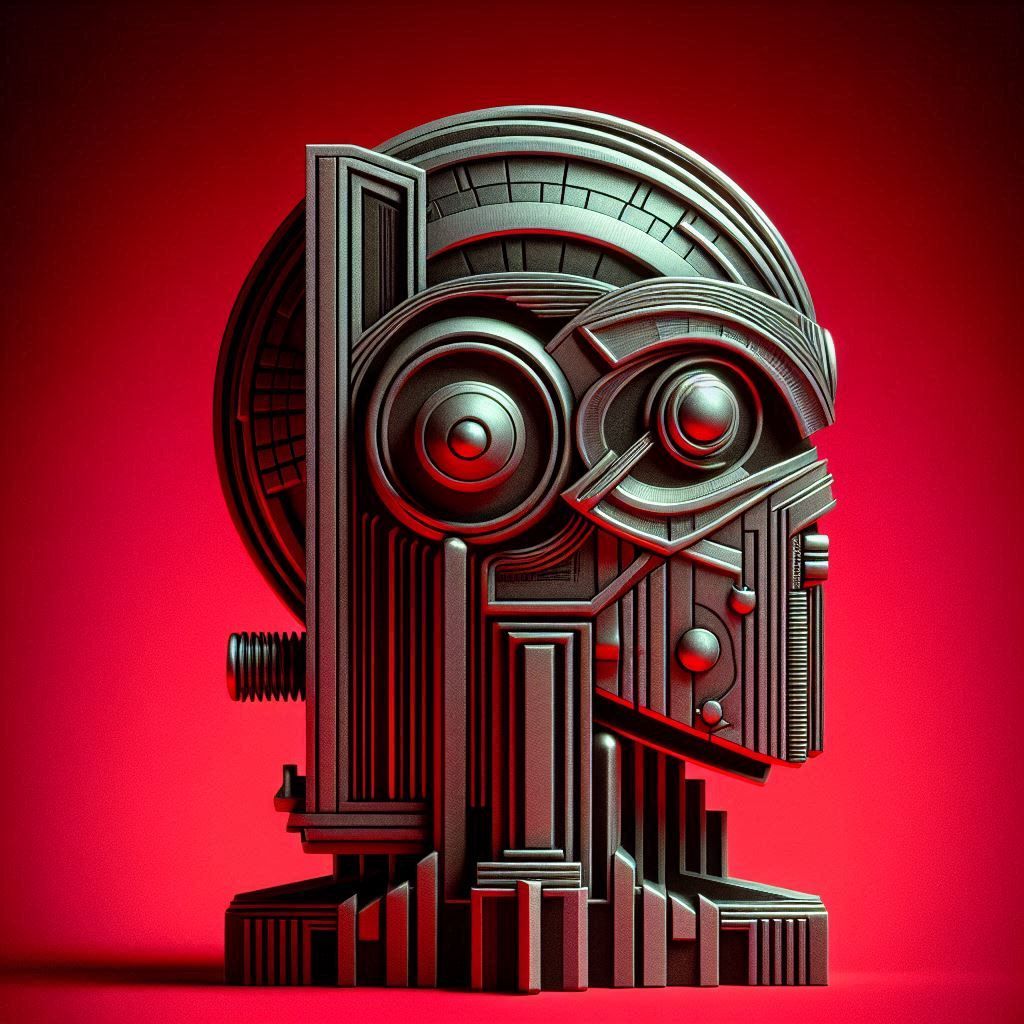 Red Robot Head