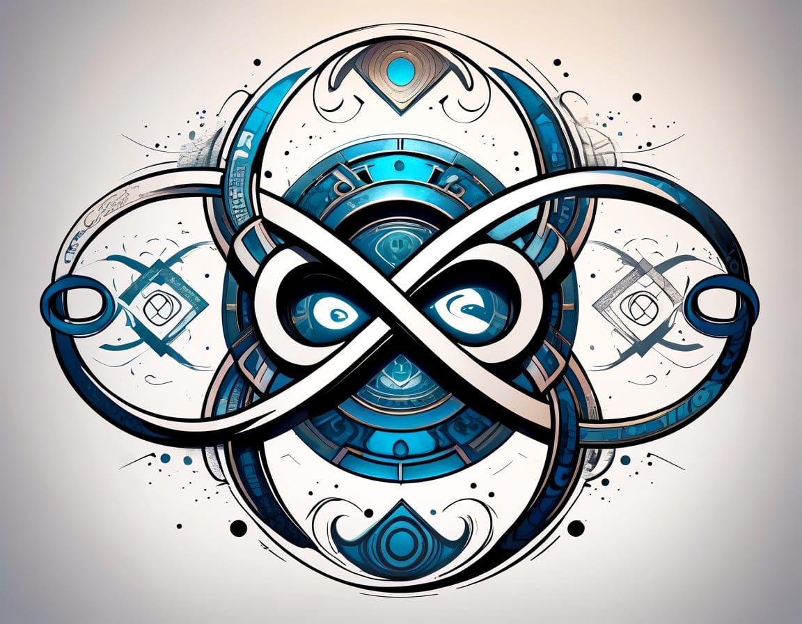 vector symbol of infinity tattoo infinity, dynamic 