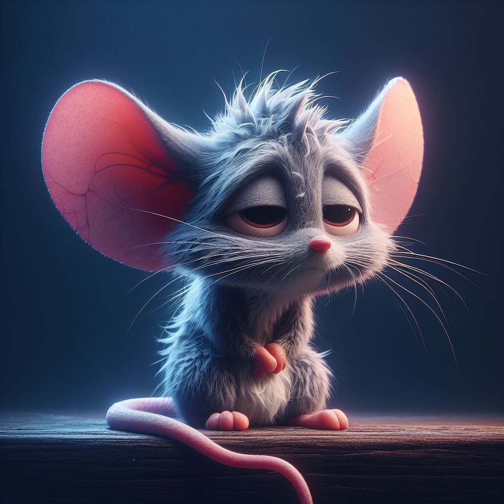 Very tired little mousie