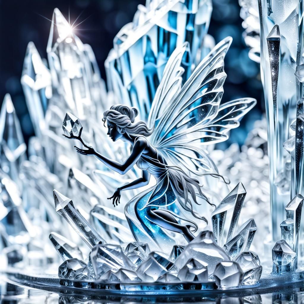 Ice Fairy - AI Generated Artwork - NightCafe Creator