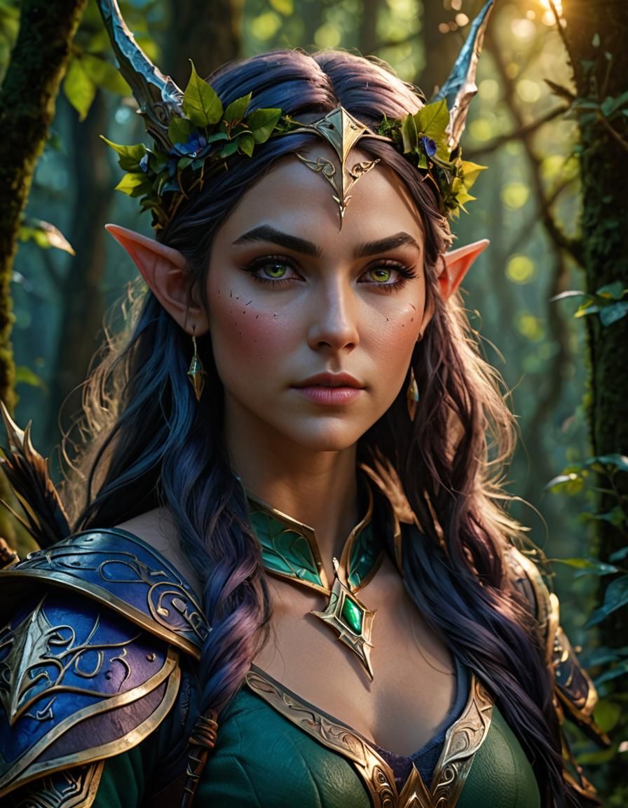 Elf Huntress - AI Generated Artwork - NightCafe Creator