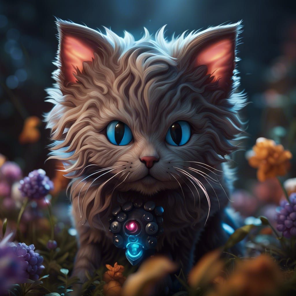 Cute Kitten - AI Generated Artwork - NightCafe Creator