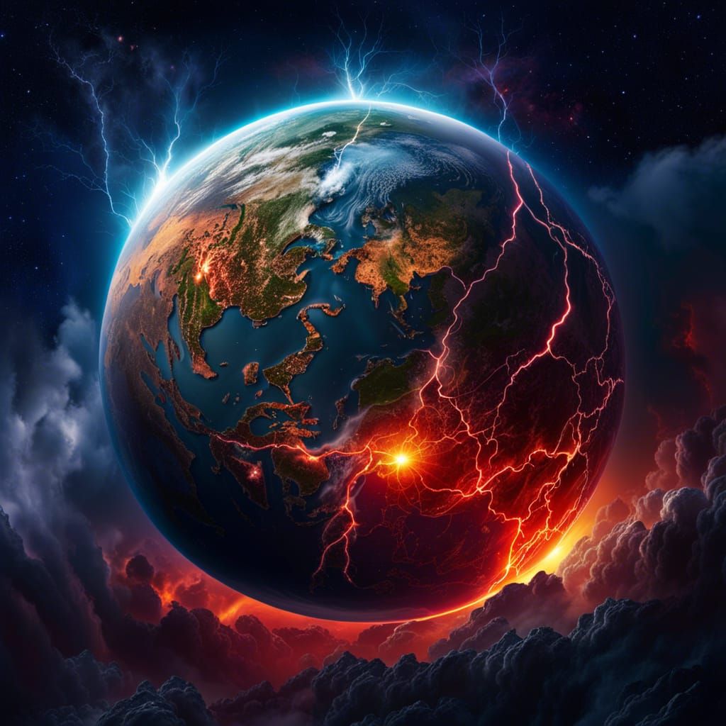 The creation of earth   by @Mangochango