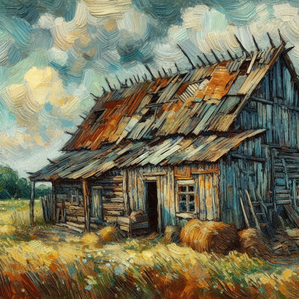 Old barn on the farm