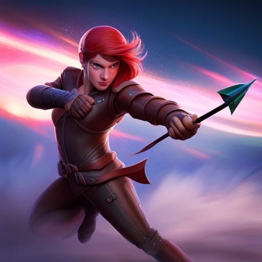 Here comes my arrow it flys super fast