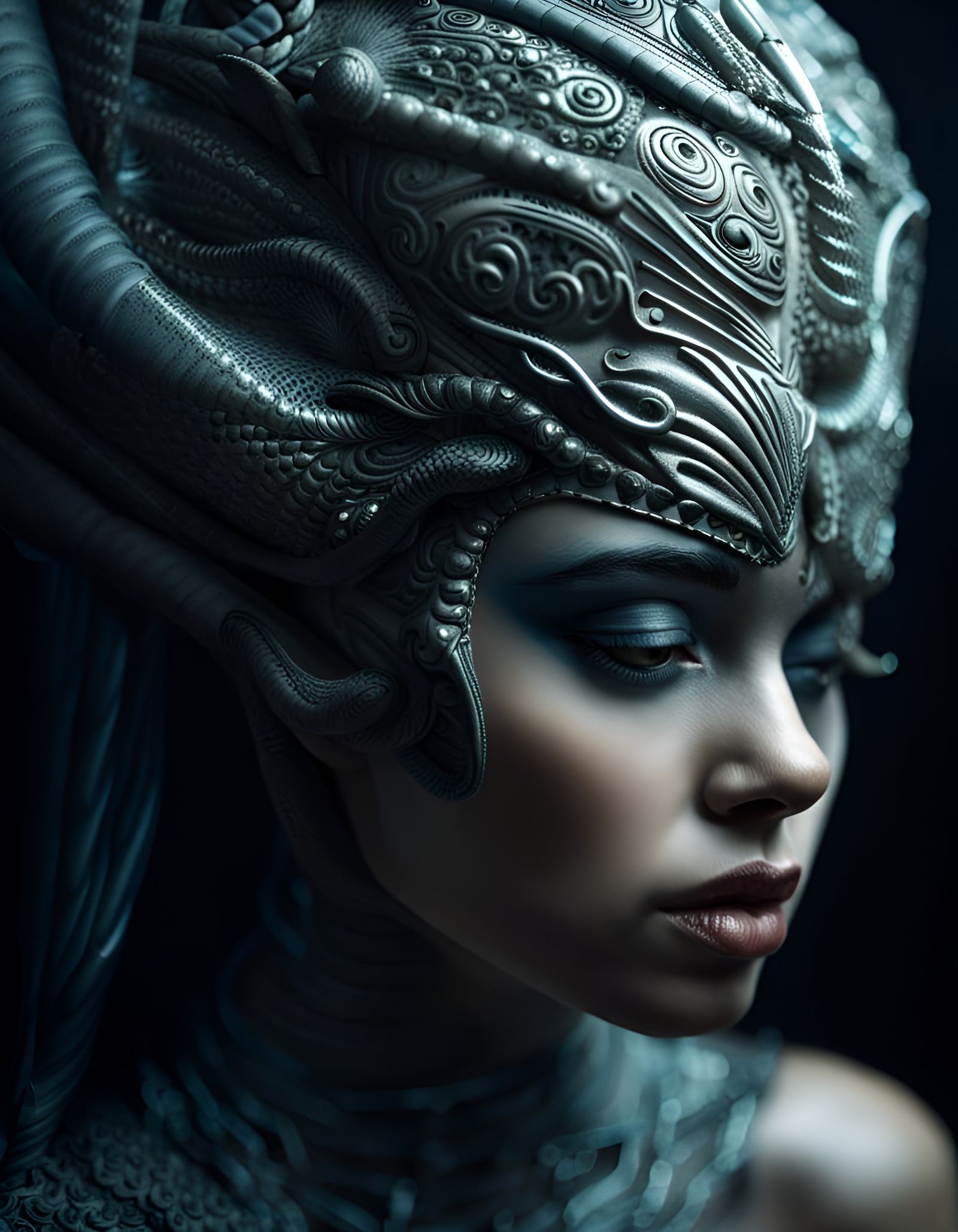 Beautiful Alien Hybrid - AI Generated Artwork - NightCafe Creator