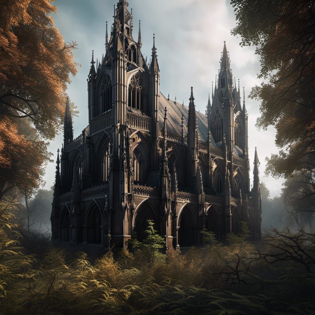 The Forgotten Cathedral - AI Generated Artwork - NightCafe Creator