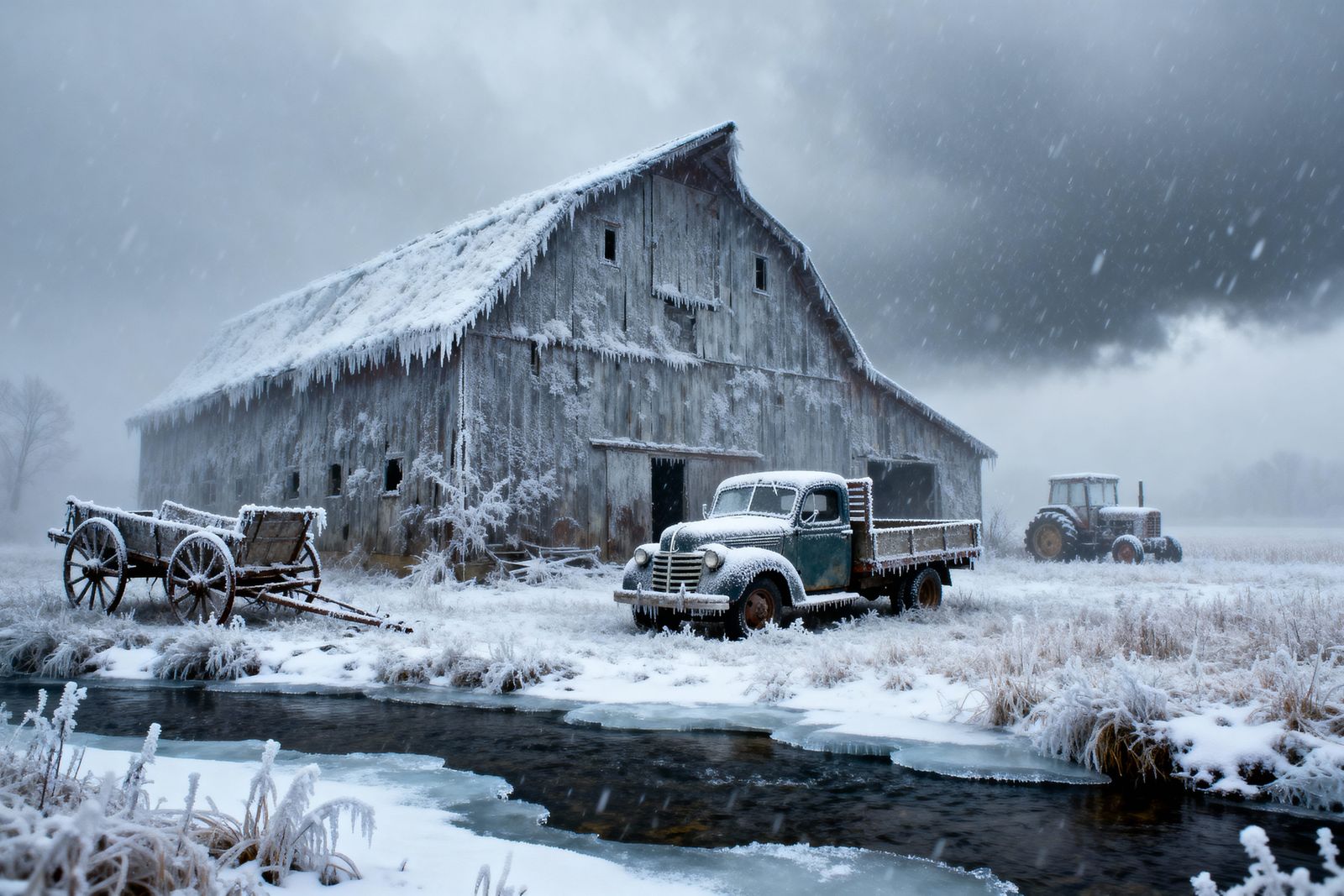 Forgotten Machines in the White Stillness  by @DennisB