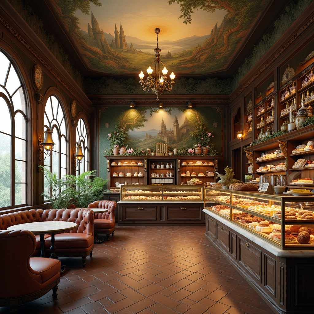 Steampunk Bakery Cafe with Opulent Details