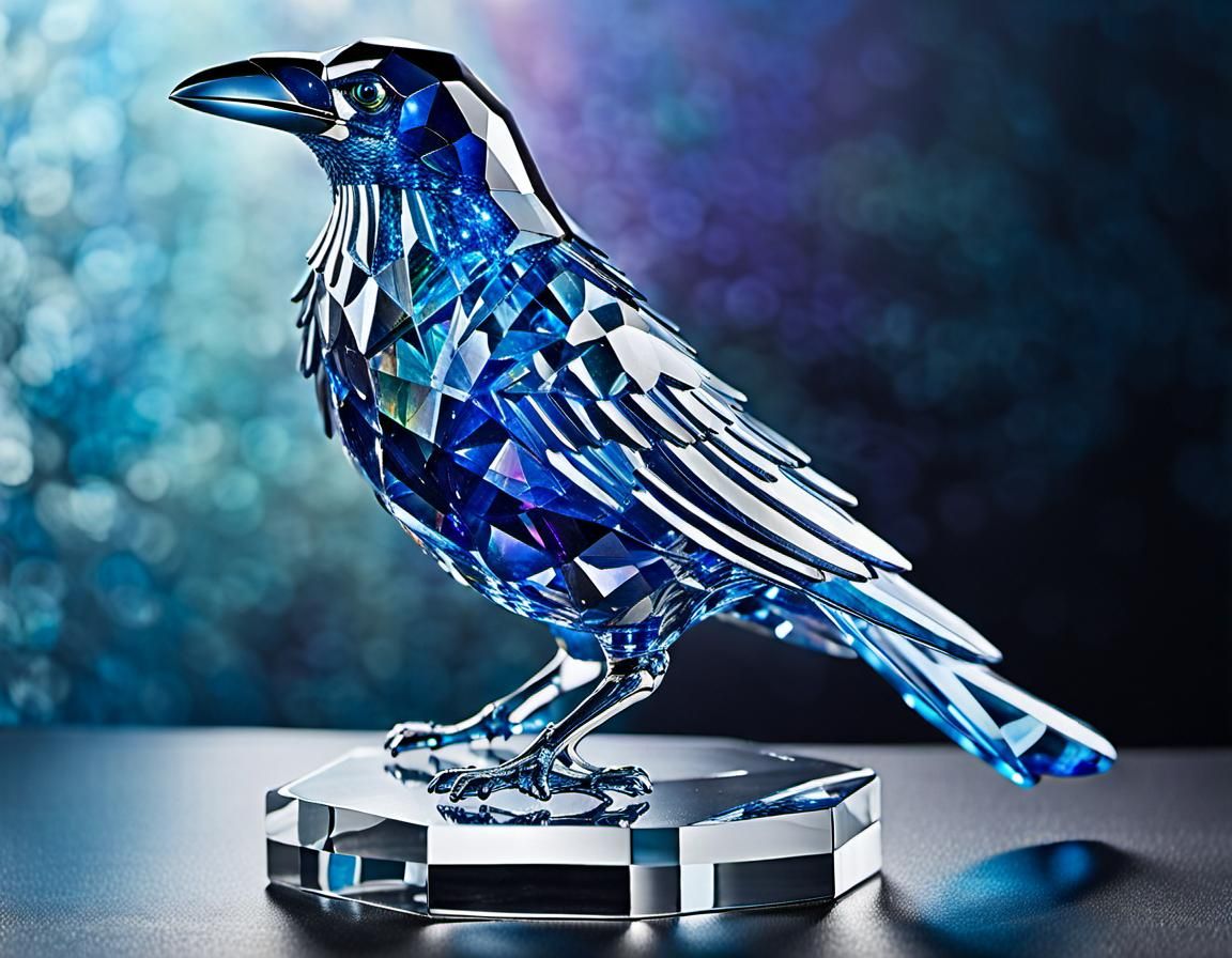 A kra-tastic crystal crow.
