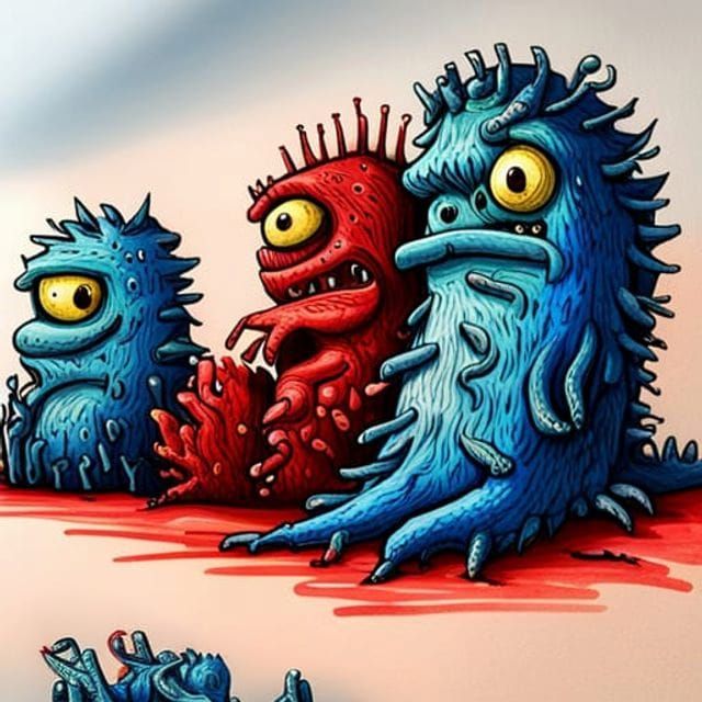 Gooey and slimy monsters  by @Freeskull