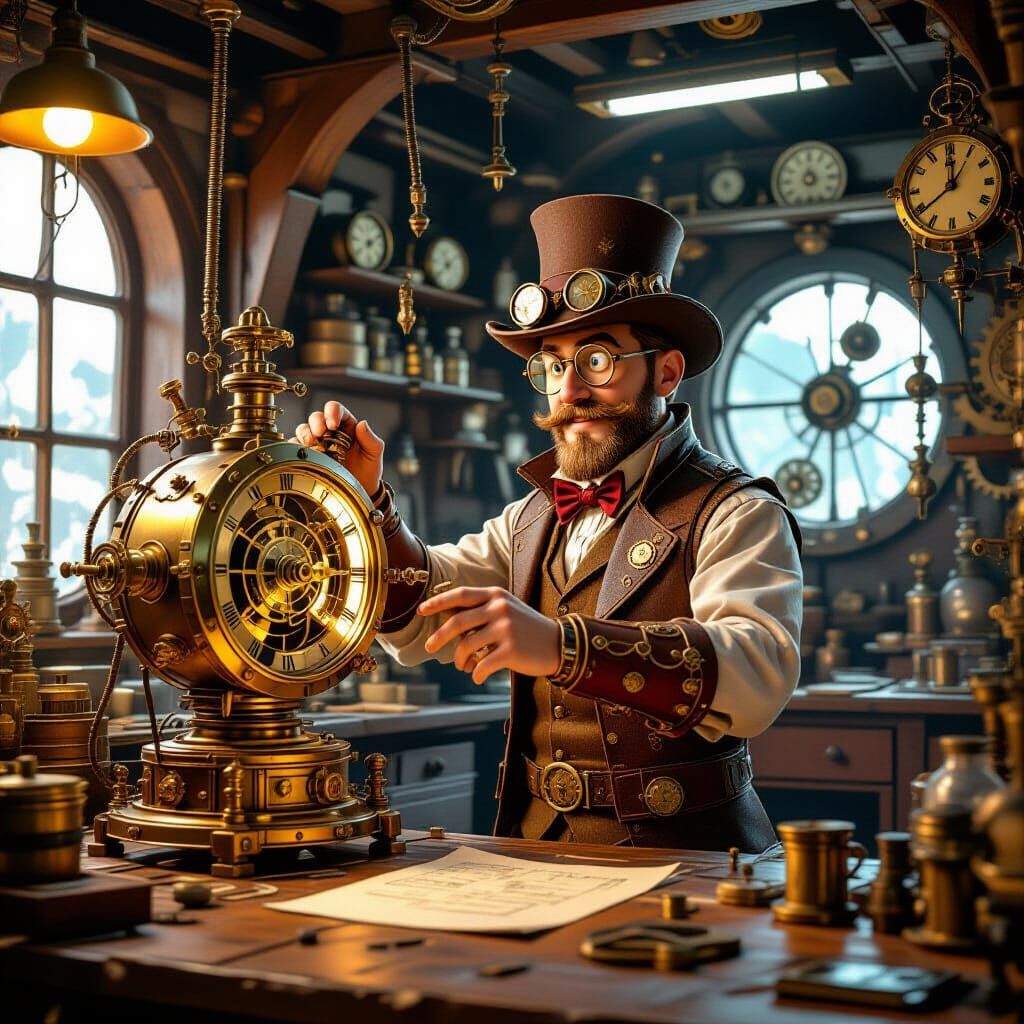 His 'Magic Clock'  by @Lynn Kopelke