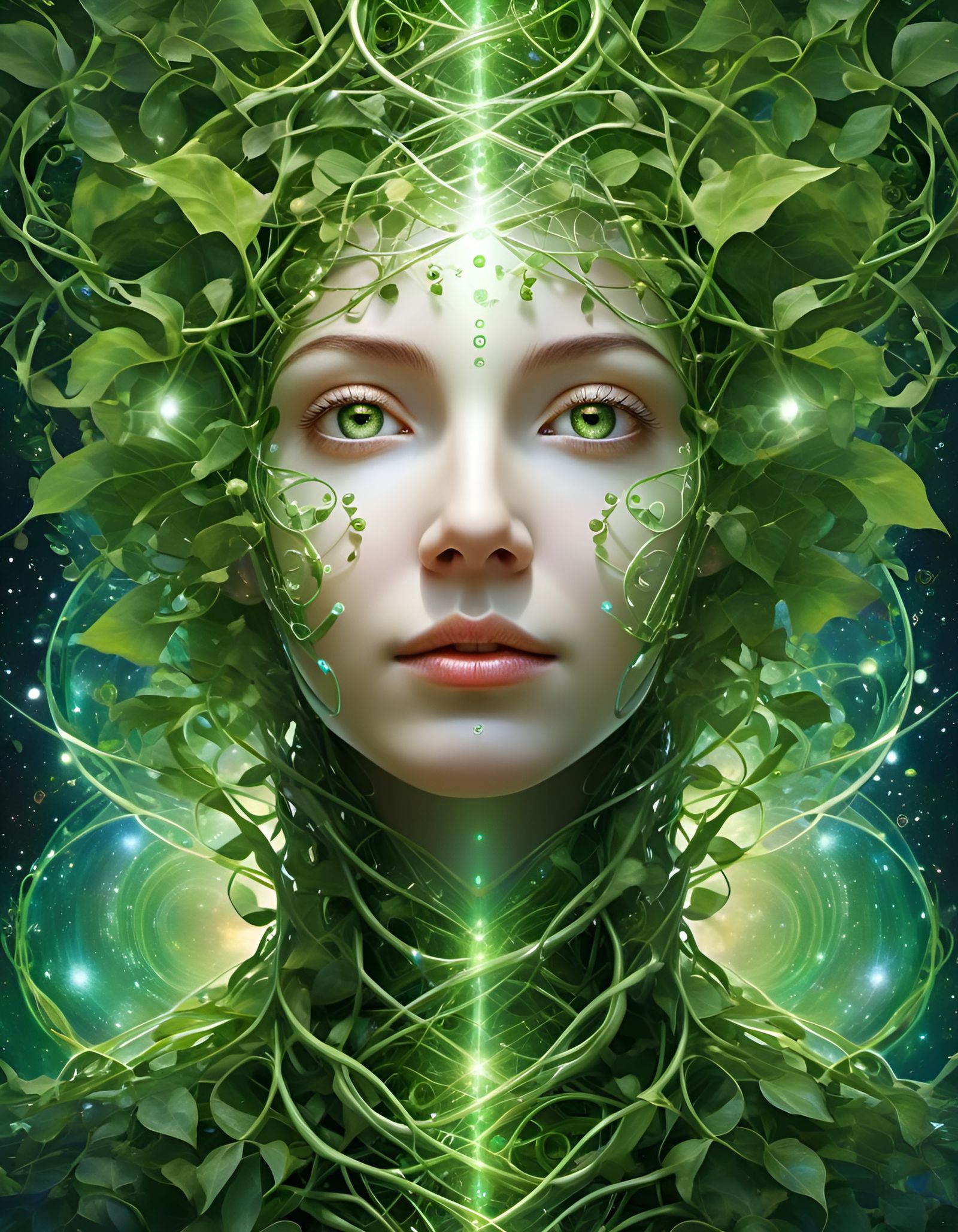 Divine entity embodying the infinite wisdom and understandin...