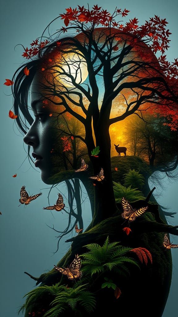 The Forest Remembers Her  by @The_Cat_Herder