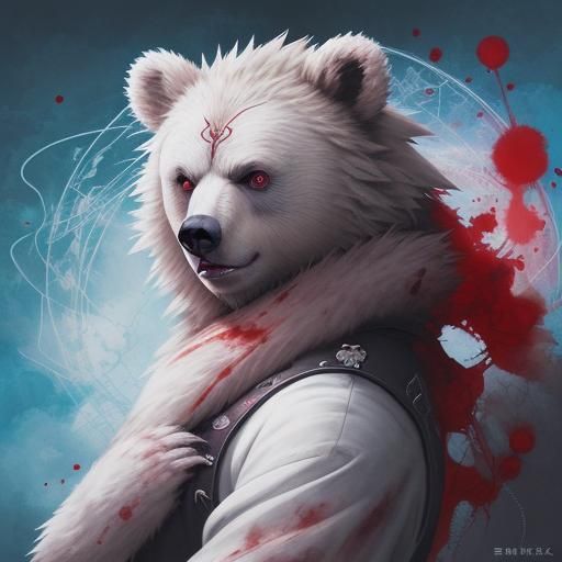 blood bear - AI Generated Artwork - NightCafe Creator