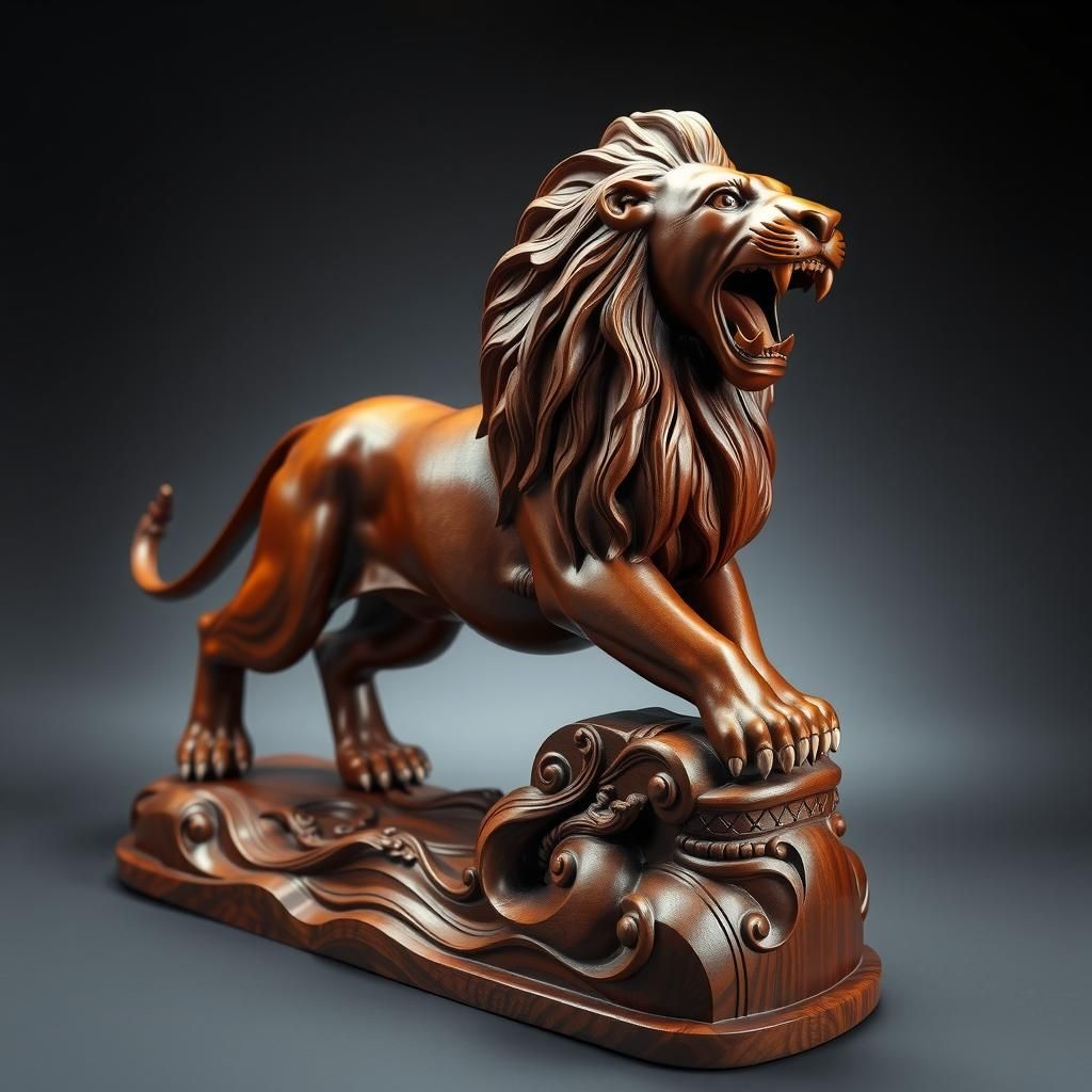Wooden Lion