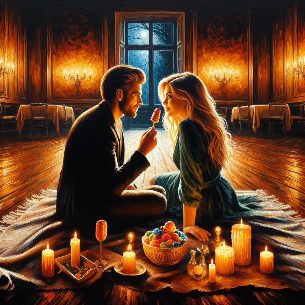 Picnic in candle light 4