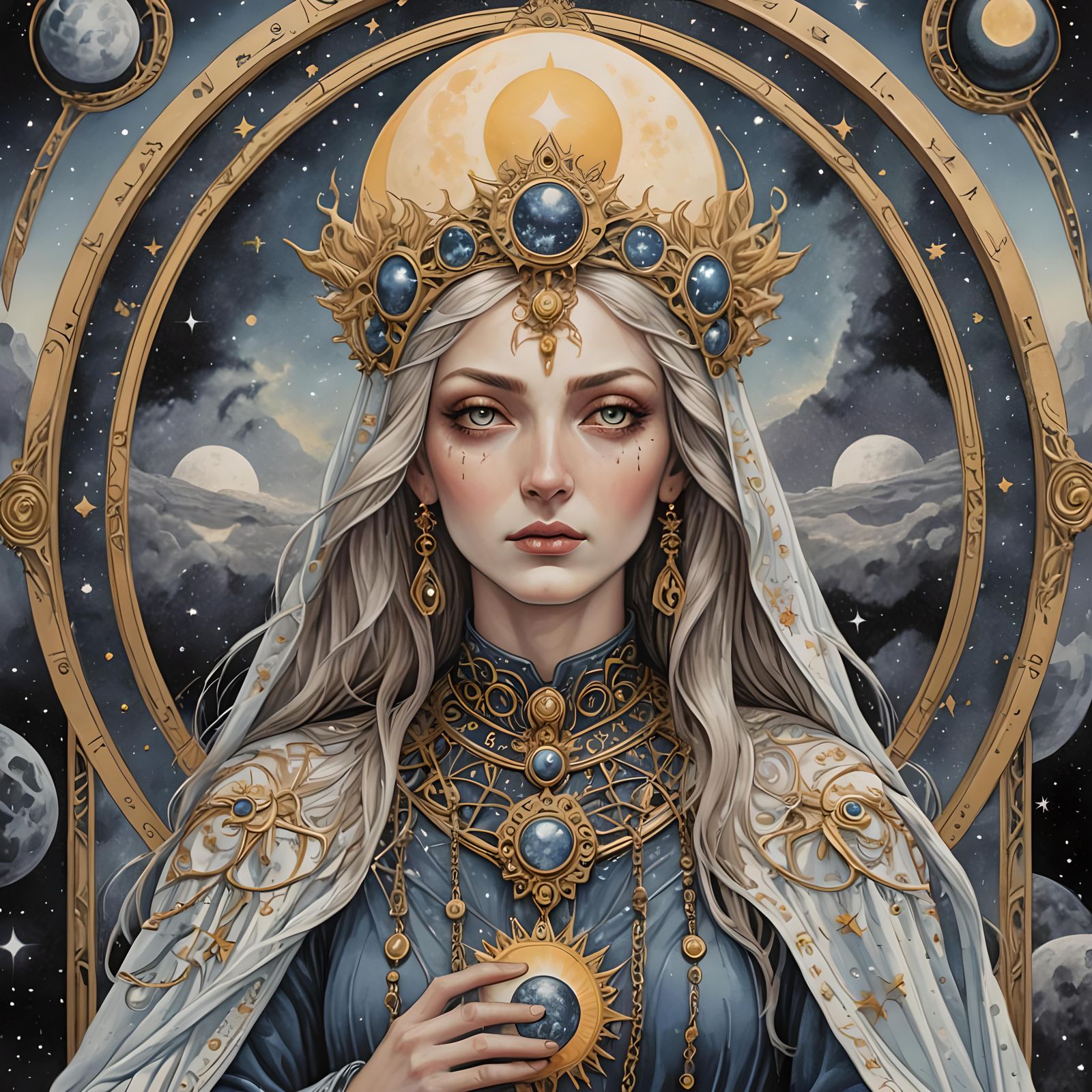 The High Priestess - AI Generated Artwork - NightCafe Creator