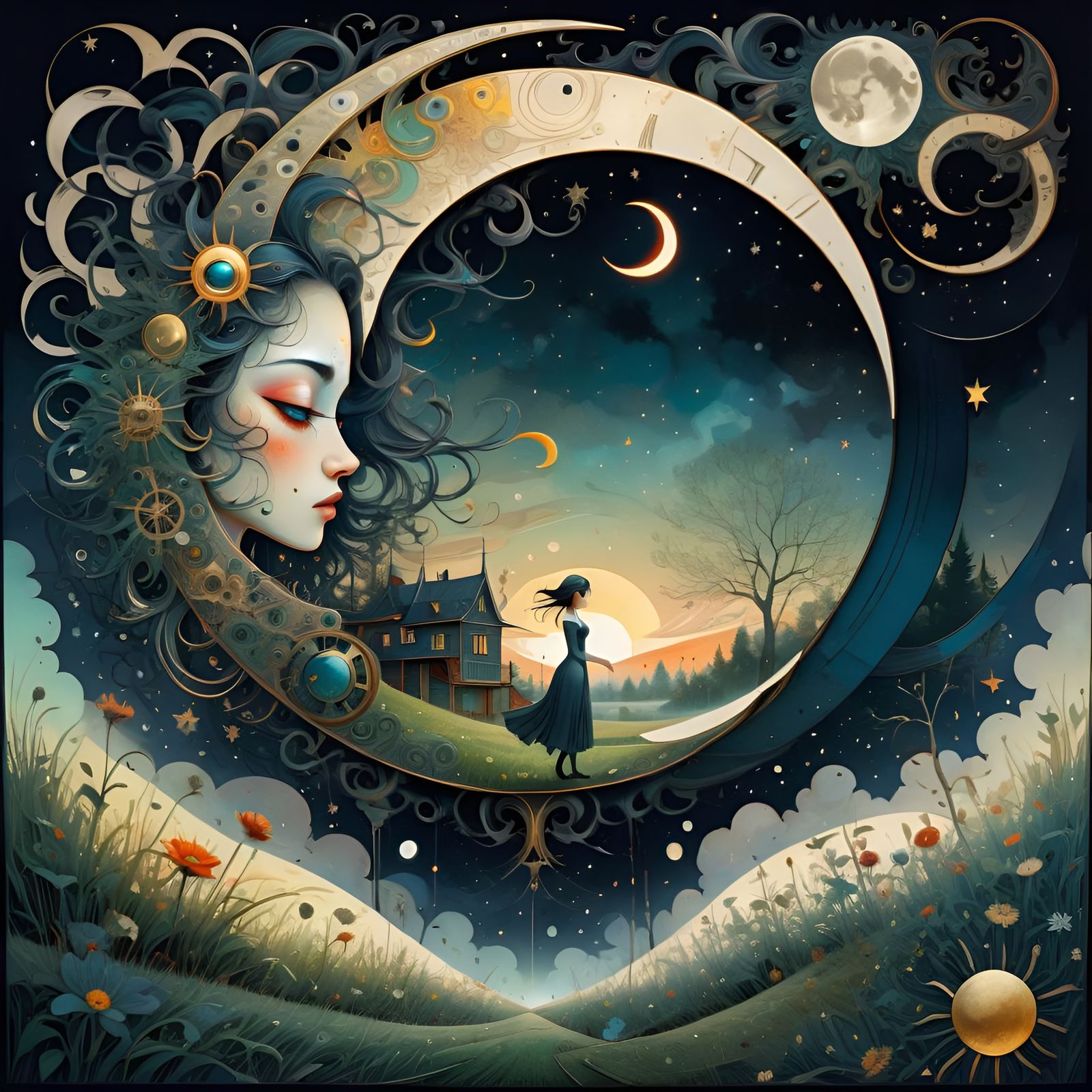 Between Reality and Fantasy!  by @Nikko P