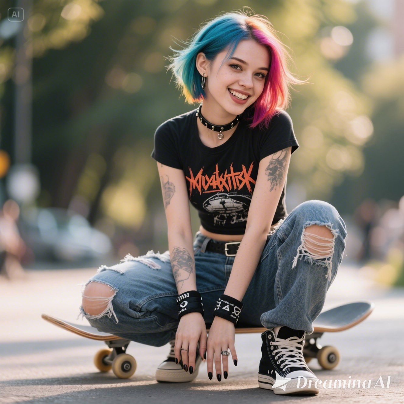 punk skater girl - blending aesthetics