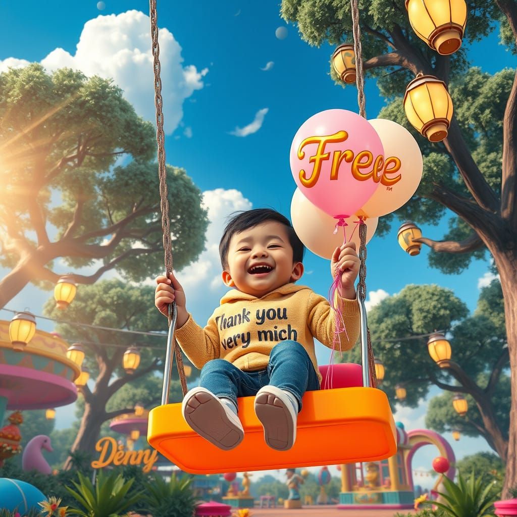 Free-Spirited Joy in Vibrant Whimsy